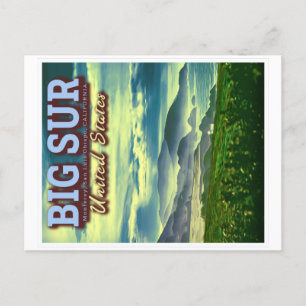 CARTE POSTALE GRANDE CÔTE CENTRALE DE CALIFORNIE ÉTATS-UNIS