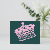 Carte Postale Grande Couronne rose ou Tiara (Debout devant)