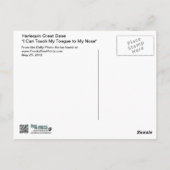 Carte Postale Grande Danse - Arlequin - Ma Langue Touche Mon Nez (Dos)