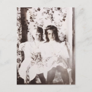 Carte Postale Grande Duchesse Anastasia & Marie de Russie, Roman