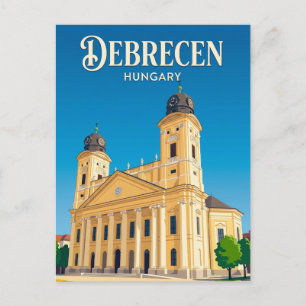 Carte Postale Grande Église Réformée Hongrie