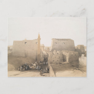 Carte Postale Grande entrée du Temple de Louxor, Egypte