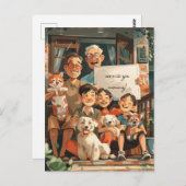 Carte Postale Grande famille (Devant / Derrière)