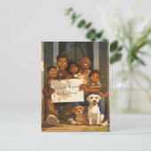 Carte Postale Grande famille accueillante (Debout devant)