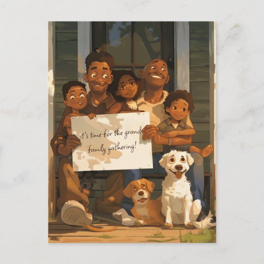 Carte Postale Grande famille accueillante (Devant)