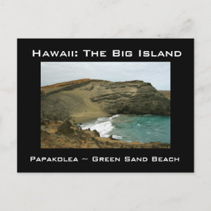 Carte Postale Grande île d'Hawaii Green Sands Beach
