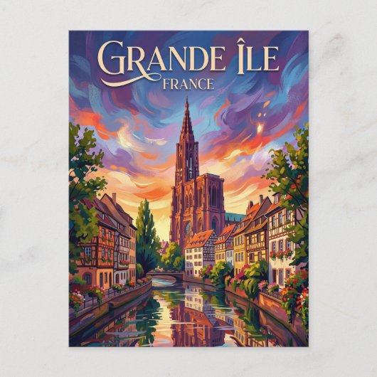 Carte Postale Grande Île France (Devant)