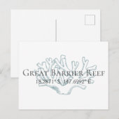 Carte Postale Grande latitude de la barrière de corail (Devant / Derrière)