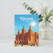 Carte Postale Grande Mosquée de Djenné Mali (Debout devant)