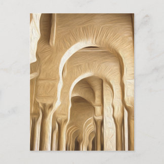 Carte Postale Grande Mosquée Kairouan huile effet