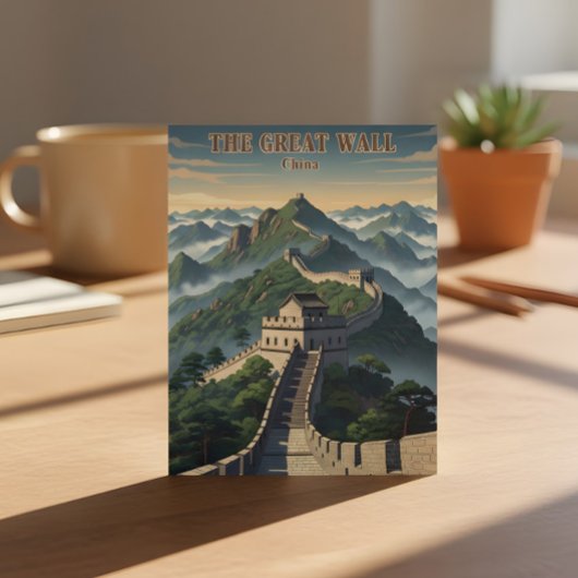 Carte Postale grande muraille de Chine