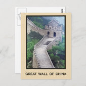 Carte Postale Grande Muraille de Chine (Devant / Derrière)