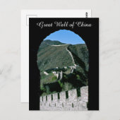 Carte Postale Grande Muraille de Chine célèbre - Pékin, Asie (Devant / Derrière)