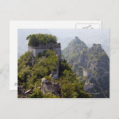 Carte Postale Grande Muraille de Chine, section JianKou non rest (Devant / Derrière)