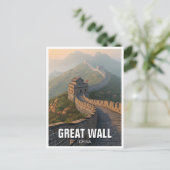 Carte Postale Grande Muraille de Chine Voyage (Debout devant)