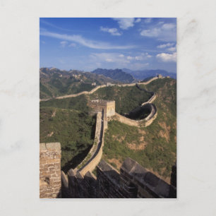 Carte Postale Grande Muraille sinuant à travers la montagne,