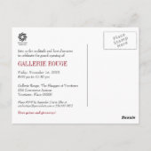 Carte Postale Grande ouverture de coupe simple du ruban rouge (Dos)