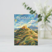 Carte Postale Grande Pyramide de Cholula Mexique (Debout devant)