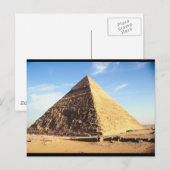 Carte Postale Grande Pyramide de Gizeh (Devant / Derrière)