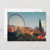 Carte Postale Grande Roue à Édimbourg (Devant / Derrière)