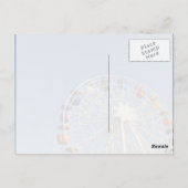 Carte Postale Grande roue avec paniers colorés (Dos)