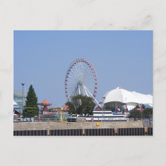 Carte Postale Grande roue de Navy Pier (Devant)