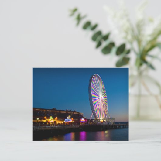 Carte Postale Grande roue de Seattle (Debout devant)