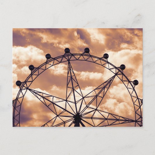 Carte Postale Grande roue sur ciel (Devant)
