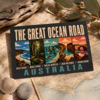 Grande Route Océanique Australie Monuments Illustr