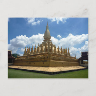 Carte Postale grande stupa d'or Laos