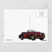 Carte Postale Grande voiture convertible classique (Dos)