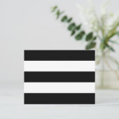 Carte Postale Grandes rayures noires et blanches (Debout devant)