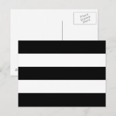 Carte Postale Grandes rayures noires et blanches (Devant / Derrière)