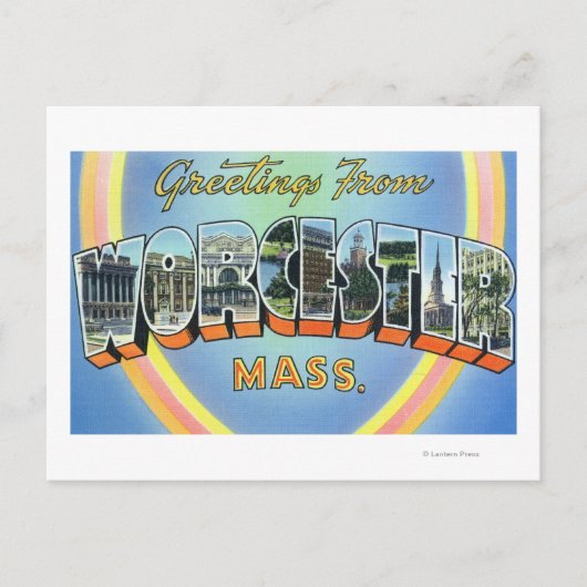 Carte Postale Grandes Scènes De Lettre - Salutations À Partir De (Devant)