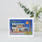 Carte Postale Grandes scènes de lettres, salutations de (Debout devant)