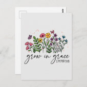 Carte Postale Grandir en grâce (Devant / Derrière)