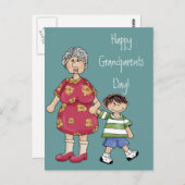 Carte Postale Grandma & Grandson (Grandparent Designs) (Devant / Derrière)