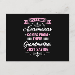 Carte Postale Grandma Nana Granny Funny Grand-maman Cadeau de fa