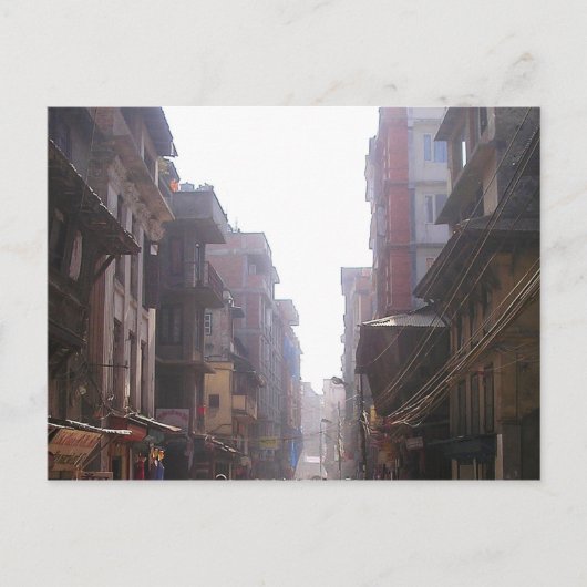 Carte Postale Grands bâtiments, rue City, Katmandou, Népal (Devant)