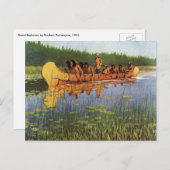 Carte Postale Grands explorateurs par Remington, Pionniers Vinta (Devant / Derrière)