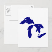 Carte Postale Grands Lacs (Devant / Derrière)