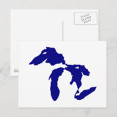 Carte Postale Grands Lacs (Devant / Derrière)