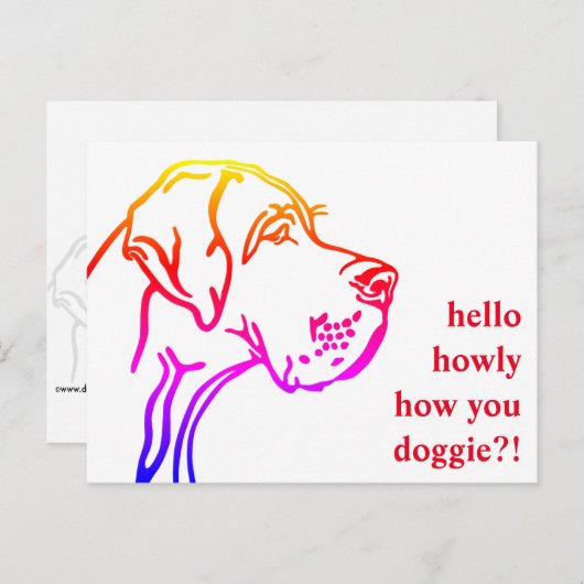 Carte Postale Grands messages Dane (Devant / Derrière)