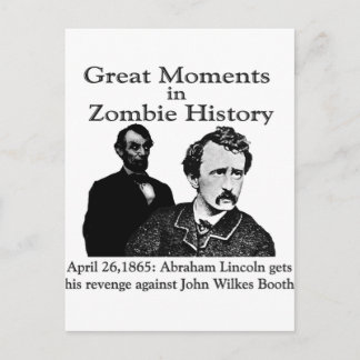 Carte Postale Grands moments dans l'histoire des zombies