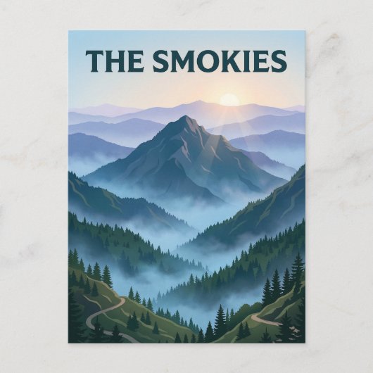 Carte Postale Grands Monts fumées (Devant)