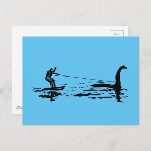 Carte Postale Grands pied et Nessie (Devant / Derrière)