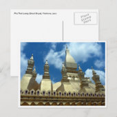 Carte Postale grands plateaux d'or stupa (Devant / Derrière)