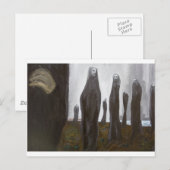 Carte Postale Grands soldats (surréalisme noir et blanc) (Devant / Derrière)