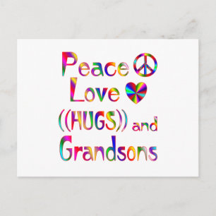 Carte Postale Grandson Hugs