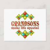 CARTE POSTALE GRANDSONS MAKE LIFE SPECIAL (Devant)